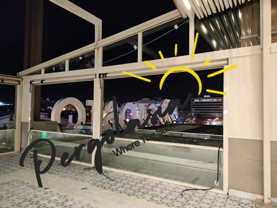 Kadıköy giyotin cam pergola sistemleri