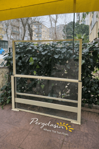 Beykoz rüzgar kırıcı pergola sistemleri