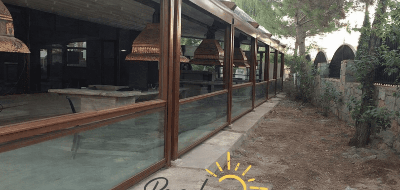 Üsküdar giyotin cam pergola sistemleri