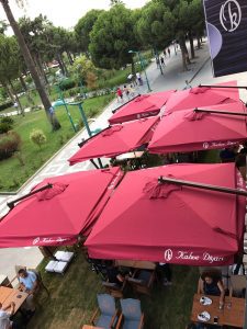 Kadıköy mega şemsiye sistemi uygulaması – Pergolasia