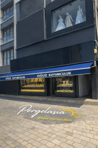 Beykoz mafsallı tente Pergola sistemleri