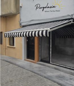 Çekmeköy mafsallı tente Pergola sistemleri