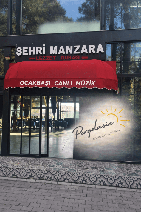 Çekmeköy sabit tente sistemleri uygulama örneği