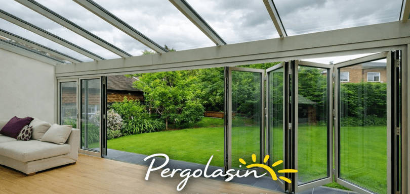 Ümraniye Akordiyon Cam pergola sistemleri